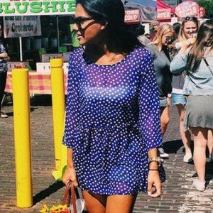 Polka Dot Babydoll Top